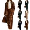 Damen Samt Cardigan Zweiteiliges Set für Pendeln und Freizeit
