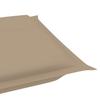 Folding Sun Lounger with Cushion Solid Acacia Wood