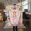 Cute Cardcaptor SakuraPrint Flannel Blanket, High quality Comfortable for All Seasons, Home Decor, Warmth and Comfort