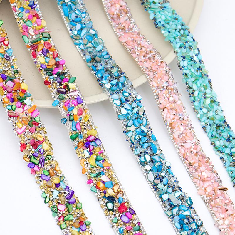 Self-Adhesive Rhinestone Strip for DIY Accessories: Resin Drill Clothing Ornaments with Hot Fix Technology