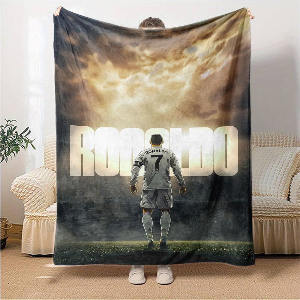 Ronaldos Number Seven Blankets Flannel Printed Breathable Warm Throw Blanket for Home Office Bedspreads 0708a146