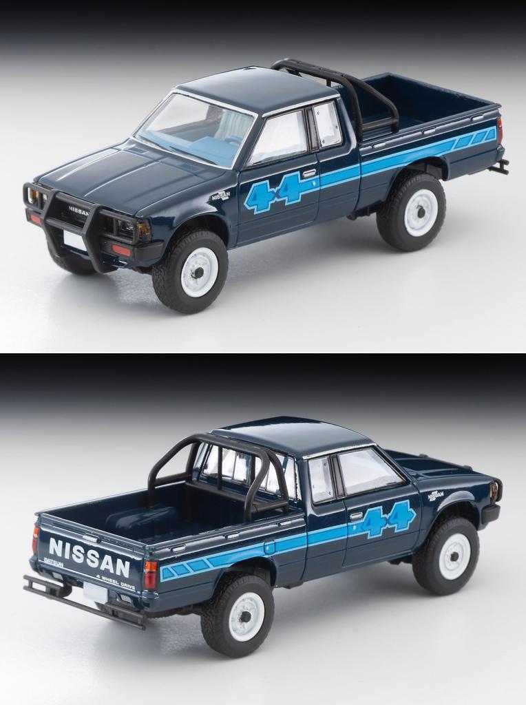 TOMYTEC Tomica Limited Vintage Neo Nissan Truck 4X4 King Cab Severoamerická specifikace Modrá hotová verze 332855 1/64 LV-N321b
