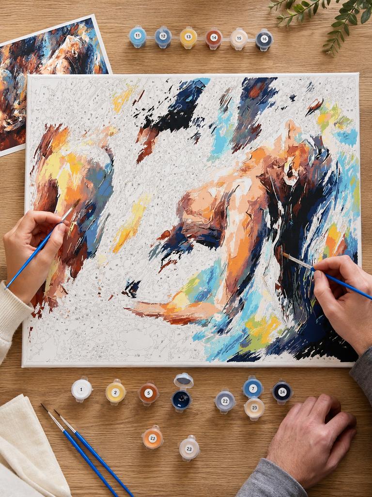 Painting By Numbers Pictures To Paint - Abstraction, Passion 50X40