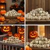 Creative Simulation Pumpkin Statue Props, Home Yard Bonsai Accessories Garden Miniature Sculpture, Suitable for Halloween