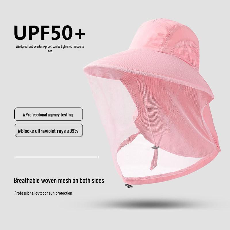 Unisex Sommer Sonnenhut: Moskitosicheres Netz, Schnelltrocknend, Wasserdicht, Ideal zum Angeln und Klettern