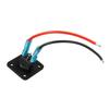 12V 1-4 Gang Universal Toggle Switch Panel USB Car Boat Marine RV Truck Blue LED Styling Accessories Marine Rocker Switch Relays 5