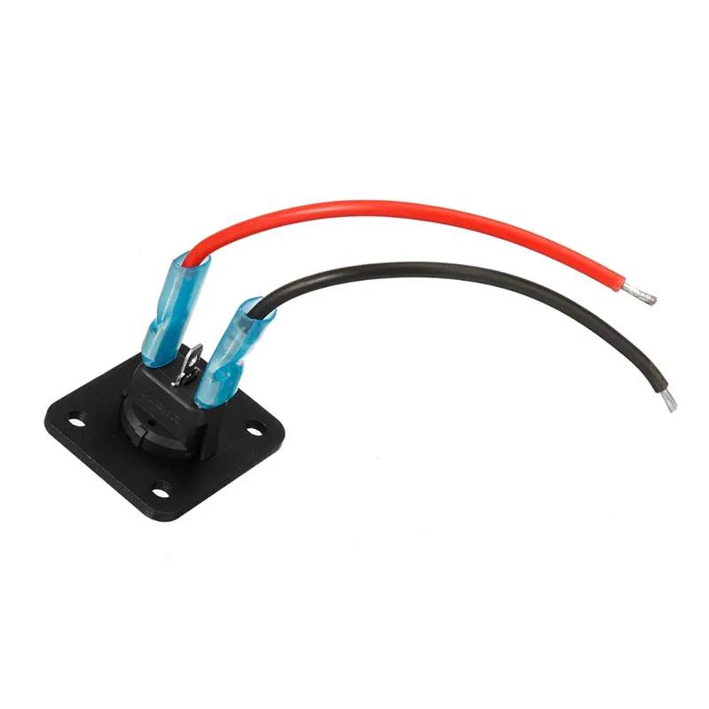 12V 1-4 Gang Universal Toggle Switch Panel USB Car Boat Marine RV Truck Blue LED Styling Accessories Marine Rocker Switch Relays 5