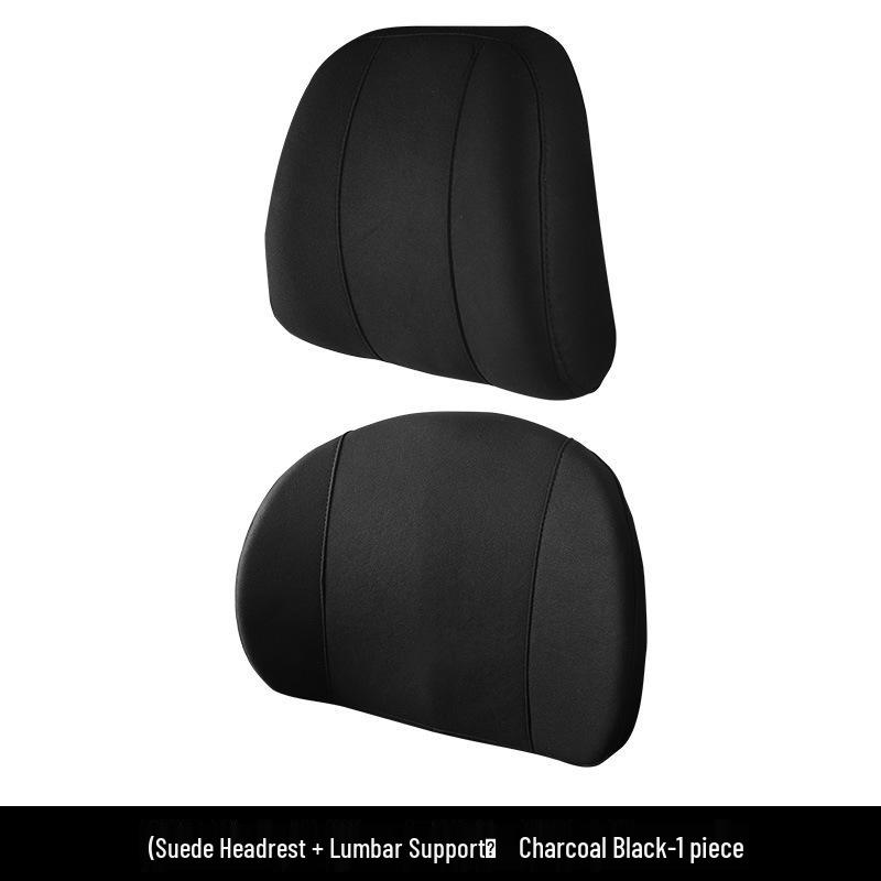 Car Seat Memory Foam Headrest & Lumbar Support Pillow