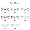 New Pc Reading Glasses Black Blue Transparent Round Frame Glasses Anti-Blue Glasses Men Women
