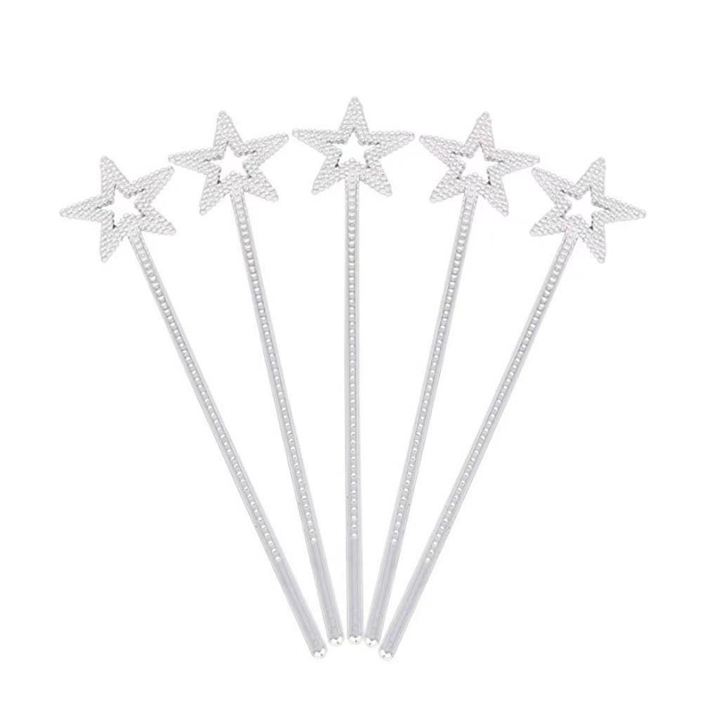 Kids' Halloween Silver Star Princess Magic Wand Toy