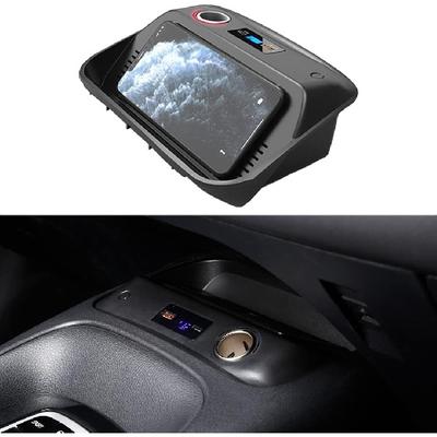 Kabelloses Ladegerät für Toyota Corolla 2019-2023, 15 W kabelloses Ladegerät für das Armaturenbrett, Gürtel QC 3.0 USB-Schnellladeanschluss, Auto-Ladebox geeignet für