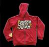 Gothic Retro Dark Y2K Skull Letter Zipper Sweater for Men and Women of the Same Style