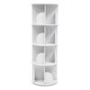 4-Tier Freestanding Bookcase 360° Rotatable Bookshelf Suitable for Bedrooms, Living Rooms, Children's Rooms, Study Rooms