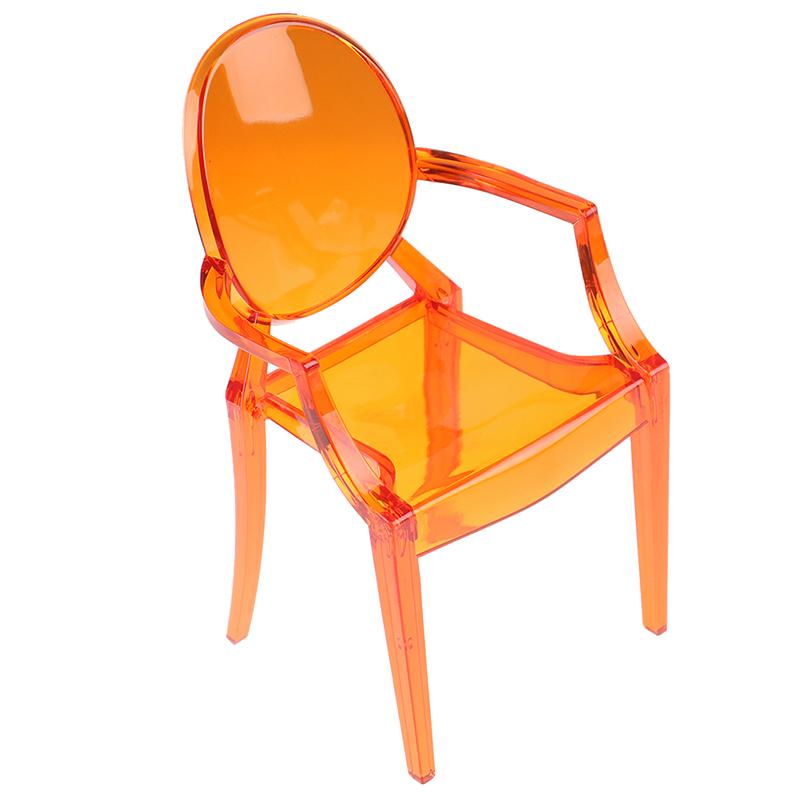 

1:6 Кукольный домик Мебель Модель Периферийный реквизит Кресло Дьявола Кресло Вращающееся кресло оранжевый