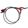 Fahrrad Scheibenbremsen-Kit, Hydraulisches Scheibenbremsen-Set für Mountainbikes, Aluminiumlegierung (rot)
