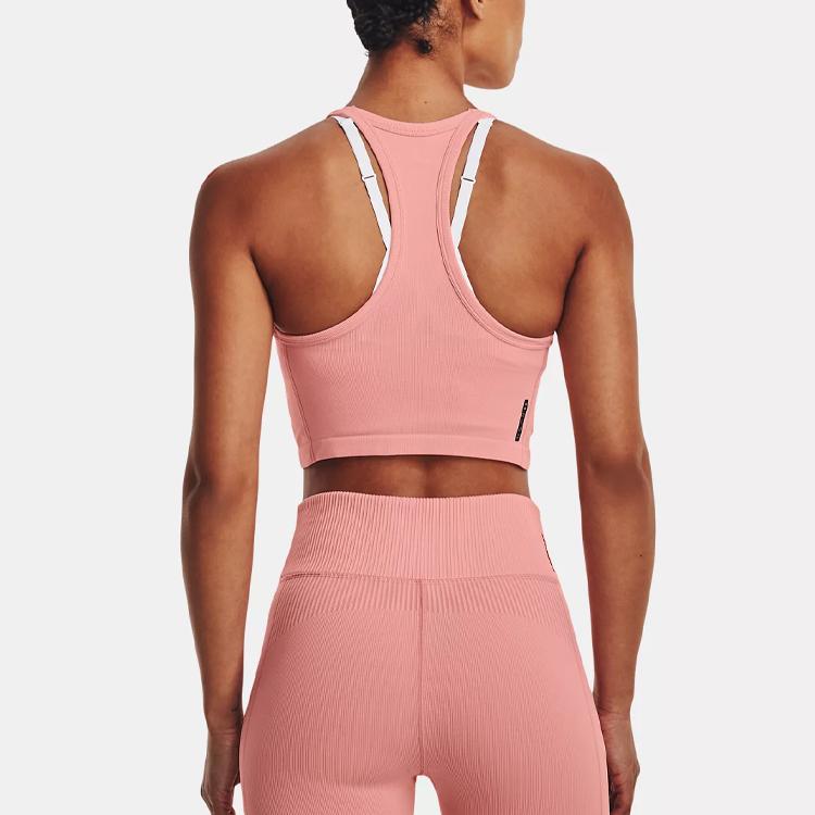 Under Armour Rush Series Solid Slim Fit Sports Underwear Women Underwear Harbor-Pink 1377597-603