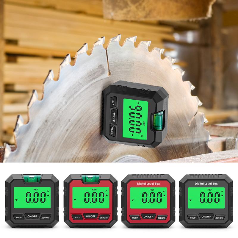 Electronic Level and Angle Gauge with Backlight and Magnetic Base Digital Angle Gauge for Carpentry Building Masonry Bevel