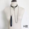 Fashion  Punk Gothic Vintage Necklace Leather Collar Gothic Heart Pendants