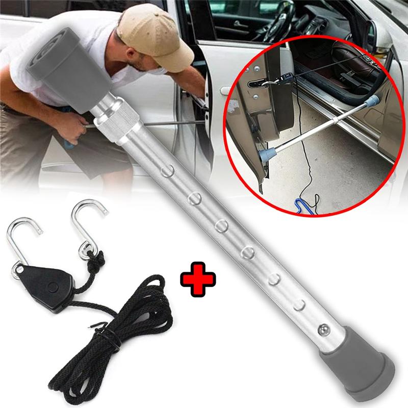 Auto Hood Prop Repair Tool Accessory Car Prop Engine Cover Stand Telescopic Rope Kit Door Holder Pillar Hood