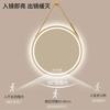 Round Makeup Bathroom Mirror Lights Portable Touch Led Bathroom Mirrors Wall Mounted Home Improvement