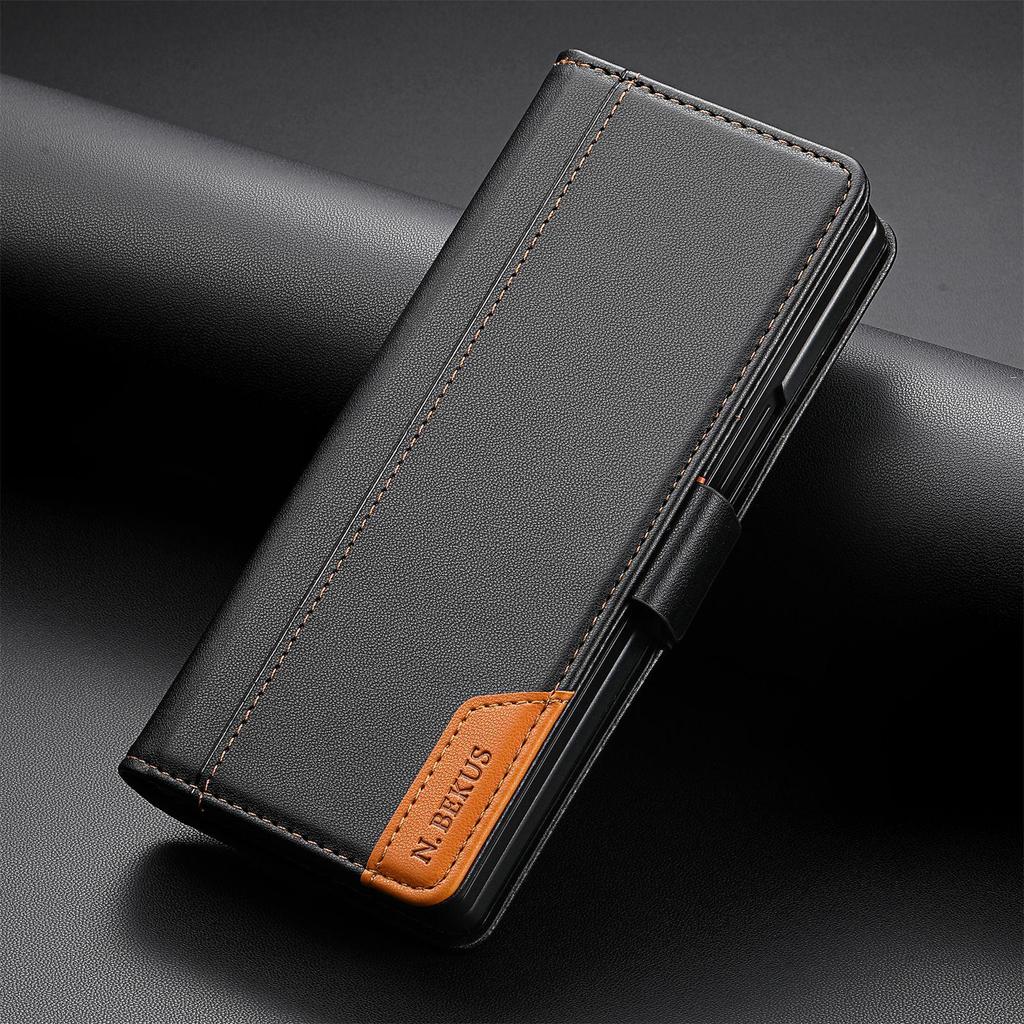 Magnetic Flip Card Slot Case for Samsung Galaxy Z Fold Series (3 to 7)
