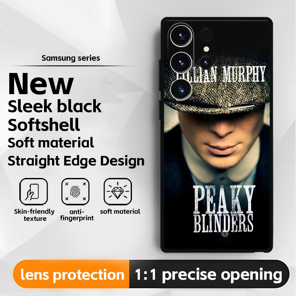 Phone Case For Samsung Galaxy S25 S24 S23 S22 S21 S20 Plus Ultra Note20 Thomas Shelby Peaky Blinders Soft Black