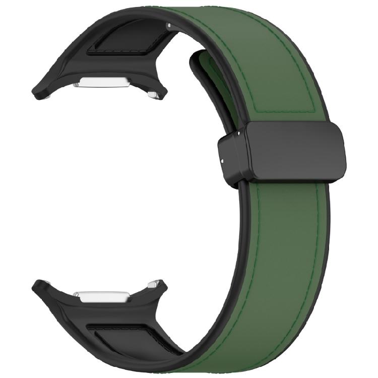 Elastic Silicone Leather Magnetic Band For 47mm Wearable Tech Quick Release Mechanism Weatherproof Daily Adventure Ready