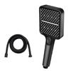 High Pressure 3 Mode Shower Head with Stainless Leak-proof Hose Non-Clogging Nozzles High Flow Hand Held Shower Head