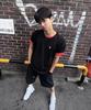 Eontaiteulseoul Untitle Layered Crop Short Sleeve Black