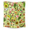Avocado-Kuscheldecke, Weiche leichte Flanelldecken für Bett, Couch, Sofa, Ganzjahres-Warme Gemütliche Flauschige Plüsch-Mikrofaserdecke