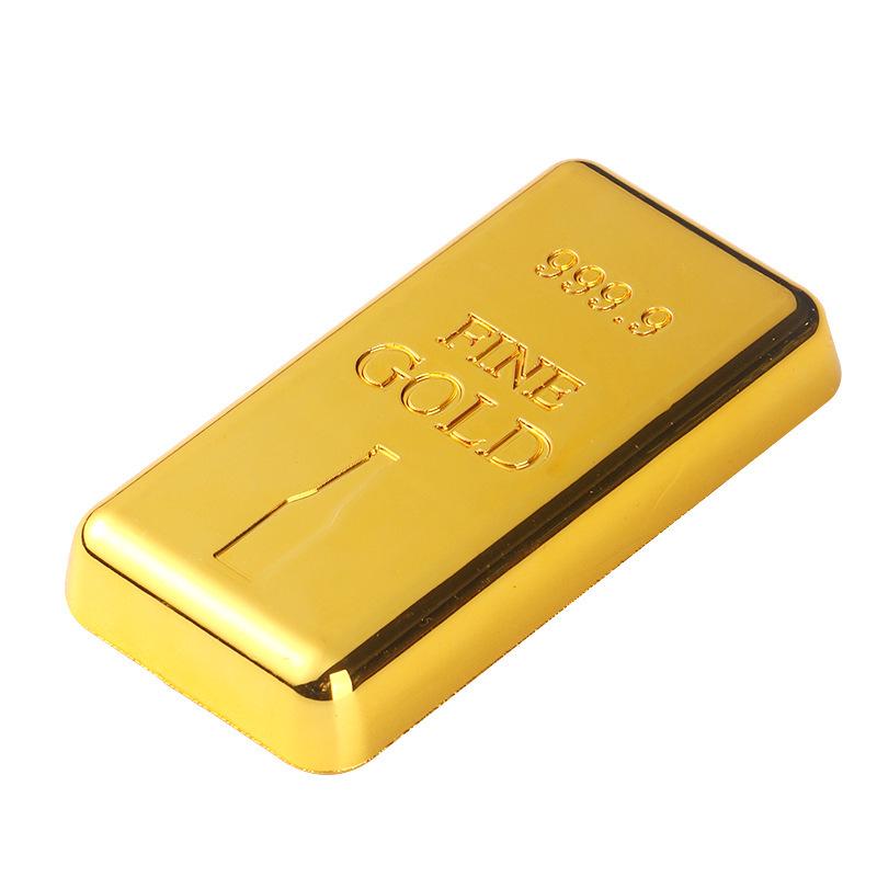 Exclusive: Stainless Steel Imitation Gold Ingot Card Wine Opener with Easy-Pull Design