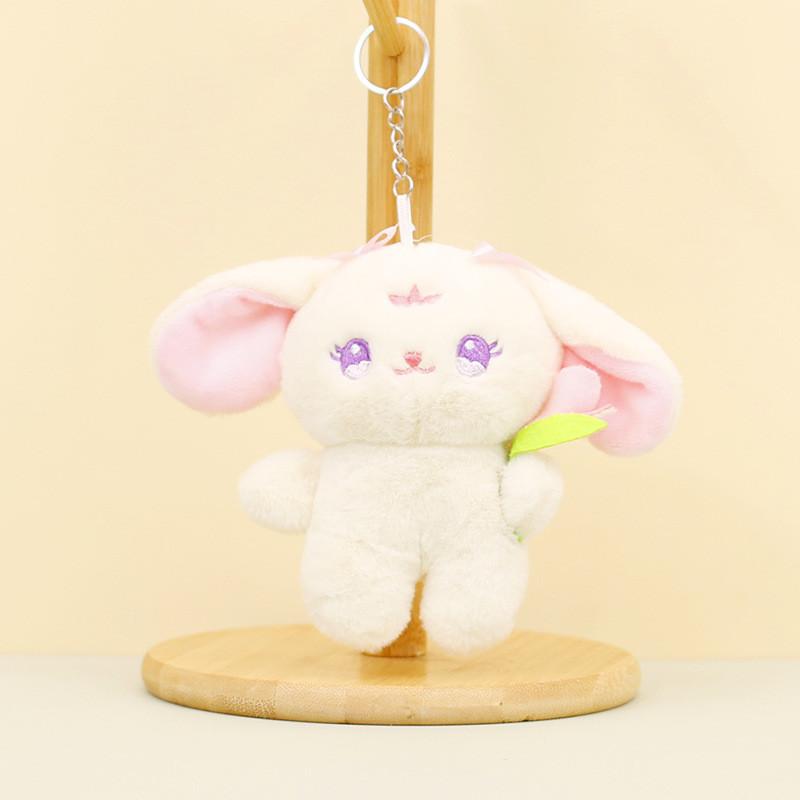 Adorable Plush Bunny Keychain Soft Stuffed Animal Doll Wedding Favor Toy