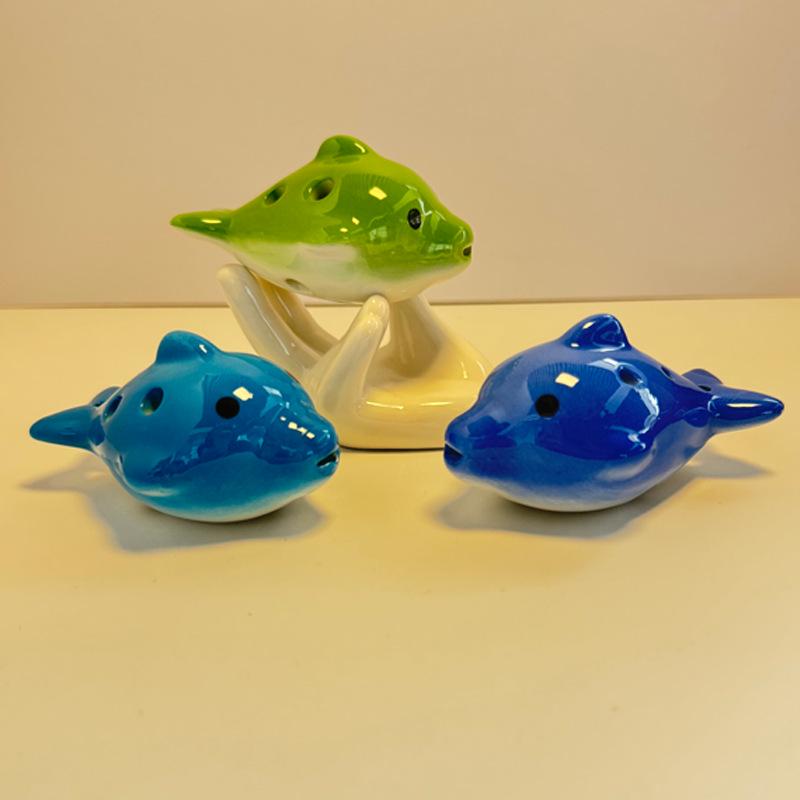 Little Dolphin 6-Hole Alto C Ocarina for Beginners - Ideal for Children, Students, Adults, Music Classes