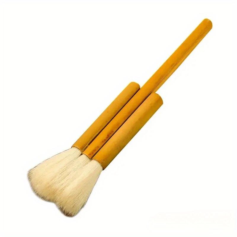 

Flat Hake Brushes Soft Sheep Hair Paint Brush 3/4/5/6/7 Tube Artist Painting Bristles Wash Brush for Watercolor Pottery Ceramic