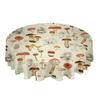 Mushroom Plant Vintage Round Tablecloth Party Kitchen Dinner Table Cover Holiday Decor Waterproof Tablecloths