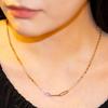 BE/GINS [925 Silver]La Ligne Two Tone clip chain Necklace