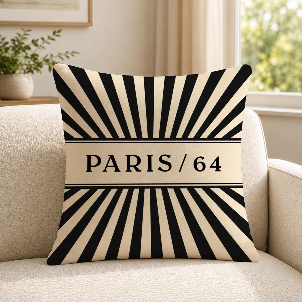 Brand 664 Paris Cushion Cover Shortplush Cushion Coverbreathableskinfriendlywashableroom Sofa Decor Gift