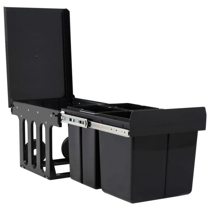 VidaXL Removable Kitchen Trash Can Soft Close 48 L 51182