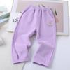 Kids' 2025 Spring/Autumn Casual Drawstring Sweatpants: Girls' Long Pants