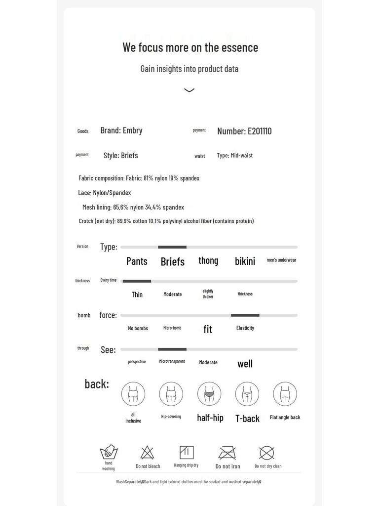 Embry Form Women's Briefs E201110