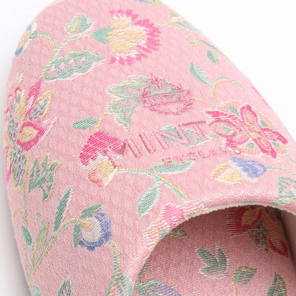 Minton Basic Jacquard Haddon Hall Hanging Slippers (Pink)