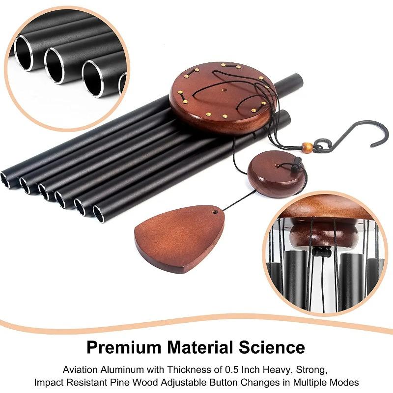 Large Aluminium Wind Chimes 37" Inches To Create A Zen Atmosphere for Outdoor,Garden,Patio Decoration with Wind Catcher Gifts