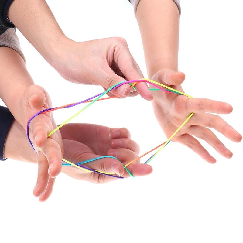 3Pcs Rainbow Rope Finger Games For Kids Toddler Threading Toy Juguetes Niñas Xxx De 3 6 8 12 15 Años Kinder Spiele