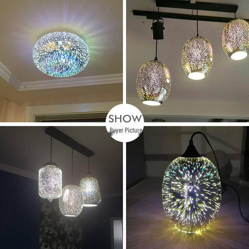 3D Colored Glass Pendant Lamp - Creative Industrial Style LED Lighting for Restaurant & Bar Decor.