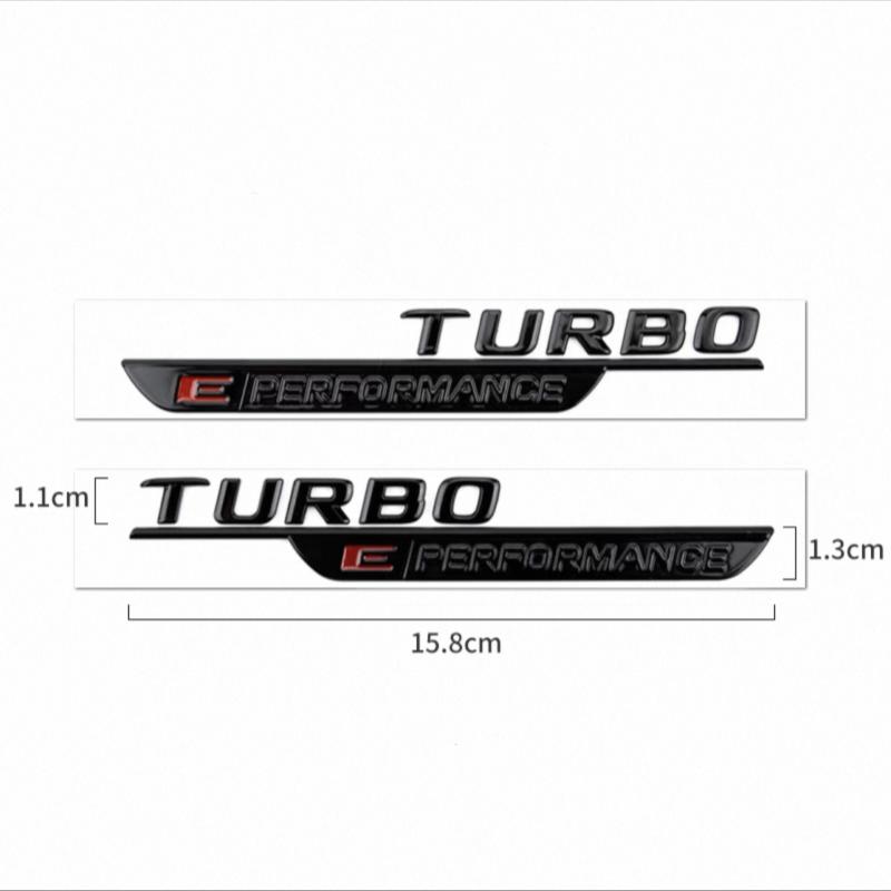

3D for -Benz V8 BITURBO side emblem TURBO body side emblem E PERFORMANCE E 4MATIC fender modification parts decal