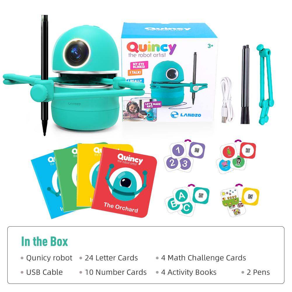 NEU KI Zeichnung Quincy Roboter Intelligentes Lehren Kinder Mathematik Intelligentes STEAM Roboter Spielzeug für Jungen
