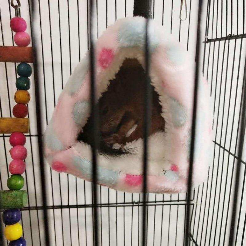 Cute Small Pet Bird Parrot Soft Comfortable Nest Plush Hanging Hammock Nest House Bed Warm Nest Pet