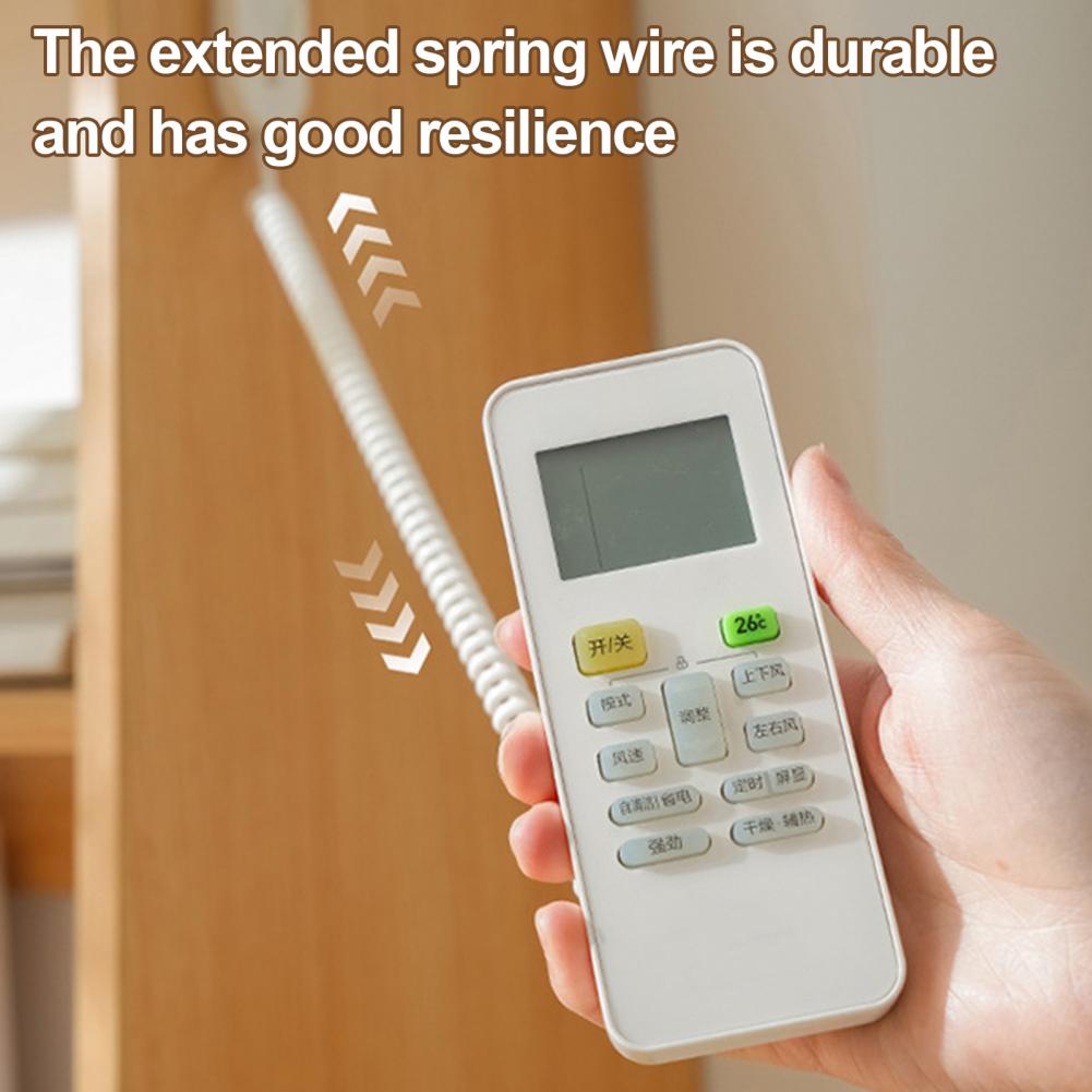 Tv Remote Organizer Wall Mount Remote Control Holder Wall-mount Magnetic Remote Control Holder with Spring Rope for Easy