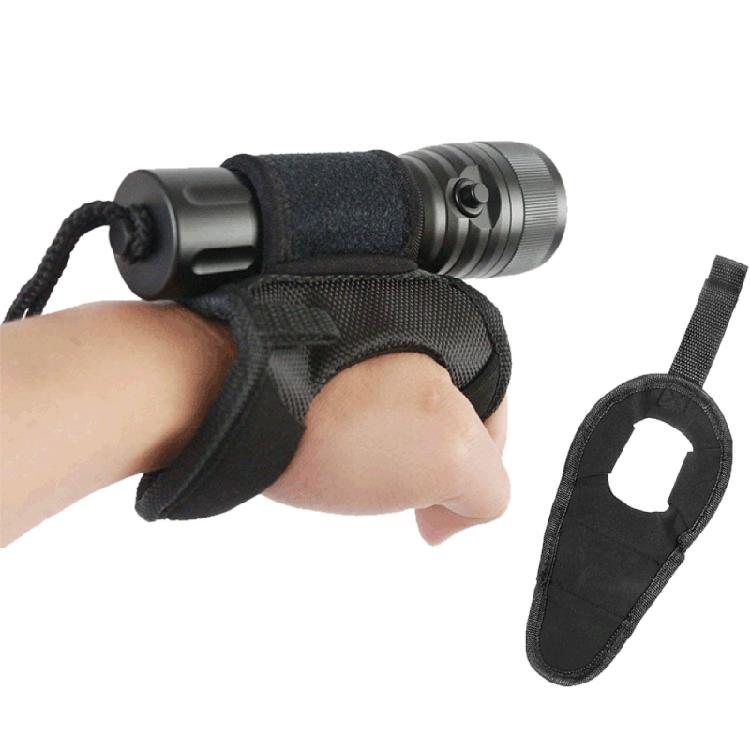 Diving Hand Mount Wrist Strap Wristband Hands-Free Diving LED Torch Light Holder