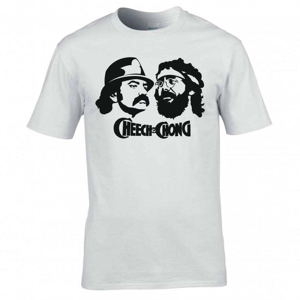 T-shirt Ispirata ai Volti di Cheech Chong